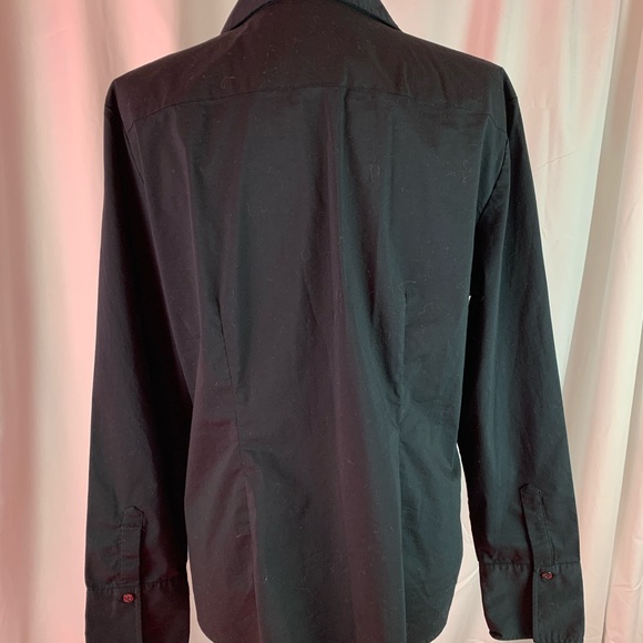 New York & Company black button down shirt size XL - Picture 3 of 6